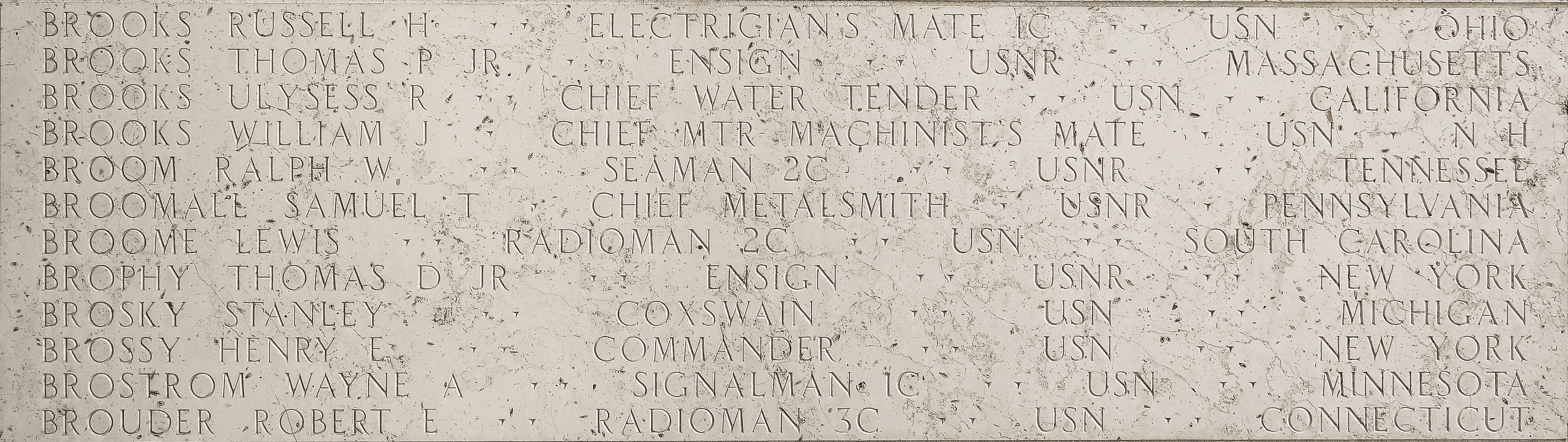 Robert E. Brouder, Radioman Third Class